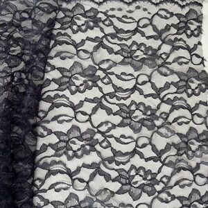 Elegant Black Lace Fabric